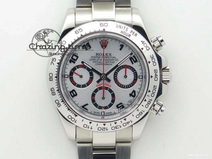 0516 FreshLook DayDate 40 SS JDF 904L Steel Gray Stick Dial on President Bracelet VR3255 V3 (Gain Weight) 1446